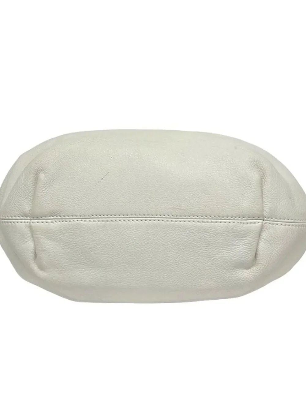 FURLA Montmartre White Dark Brown Leather Handbag